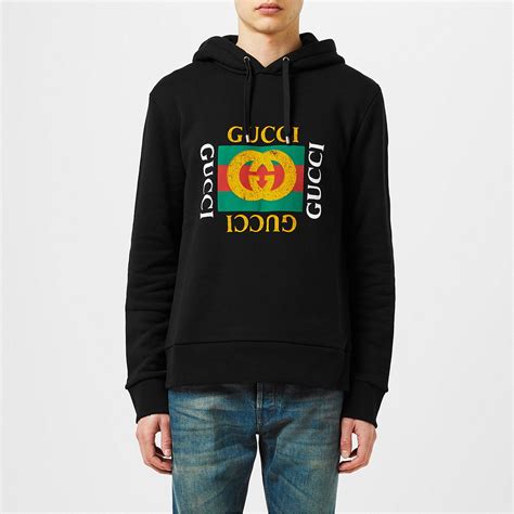 gucci black fake hoodie|gucci hoodie cost.